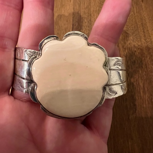 Bill Kirkham Agate Sterling Silver Cuff Bracelet - Picture 5 of 9